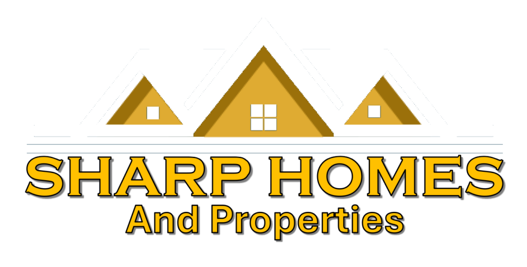 sharp logo white